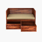 Angelica Storage Divan (Honey Finish) - Image 6