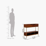 Freesia Console Table (Honey Finish) - Image 6