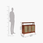 Erin Console Table (Honey Finish) - Image 6