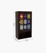 Roko Sheesham Wood Wall Mounted Kitchen Rack (Walnut Finish) - Image 7