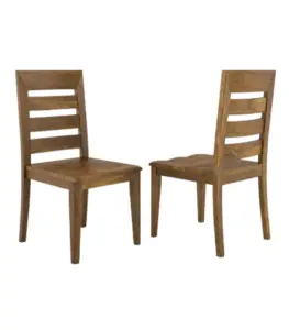 Qerra Solid Mango Wood 6 Seater Dining Table Set Teak Finish 02