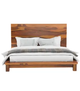 Sohnita Solid Sheesham Wood 4 Piece Storage Bedroom Set Natural Finish 02