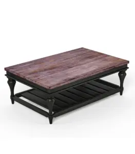 Safferd Solid Wood Coffee Table Two Tone Finish 02
