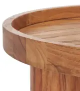 Aleanne Round Coffee Table With Tray Top – Natural Finish - Image 4