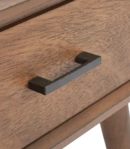 Foerster Solid Wood Coffee Table with 2 Drawers – Rectangular Storage Table for Living Room 2