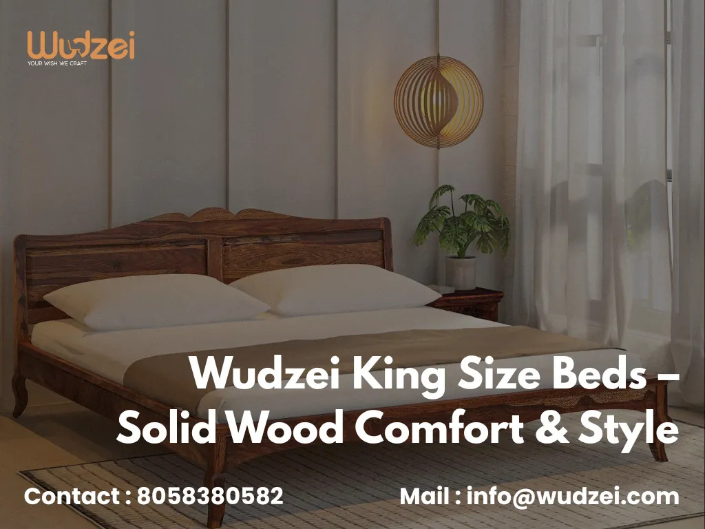 Wudzei King Size Beds – Solid Wood Comfort & Style
