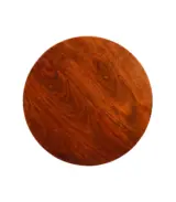 Dipi Lamp Style Mango Wood Round Shaped Side Table – Walnut Finish - Image 5