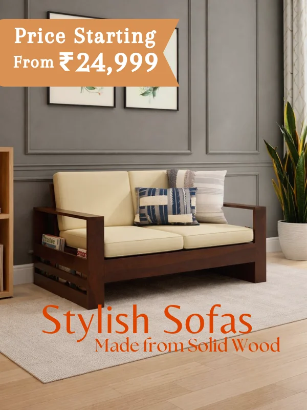 Stylish sofas starting from ₹24,999
