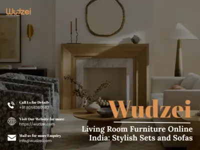 Wudzei Living Room Furniture Online India: Stylish Sets and Sofas