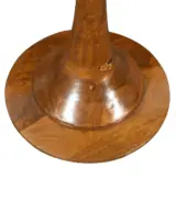 Furish Mango Wood Round Shaped Side Table – Walnut Finish - Image 4