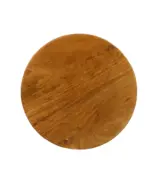 Furish Mango Wood Round Shaped Side Table – Walnut Finish - Image 5