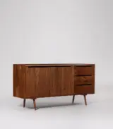 Juvil Solid Acacia Wood Sideboard – Dark Brown Finish - Image 3