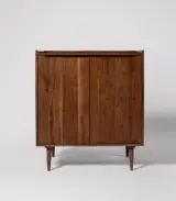 Sourthan Solid Acacia Wood Cabinet – Dark Brown Finish - Image 2