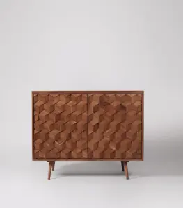 Torish Solid Acacia Wood Sideboard – Dark Brown Finish 2