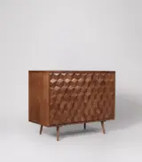 Torish Solid Acacia Wood Sideboard – Dark Brown Finish - Image 3