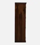 Sheesham Wood 2 Door Wardrobe In Provincial Teak Finish With 3 Shelves - Image 4