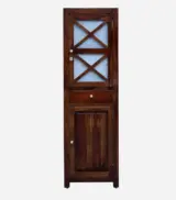 Sheesham Wood Storage Cabinet With Drawer In Provincial Teak Finish - Image 4
