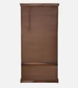 Sheesham Wood 2 Door Wardrobe With Drawers And Door Lock In Provincial Teak Finish - Image 7